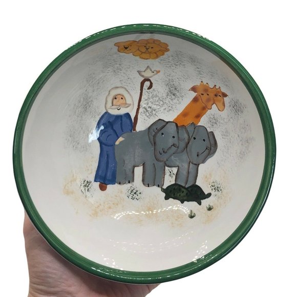 Noah's Ark Creatively Yours Karen DeAlwis Handpainted Bowl Cereal Bowl - Picture 1 of 10